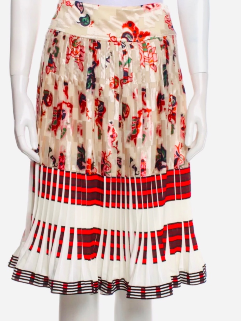 NWT Tory Burch Luxe Pleated Skirt